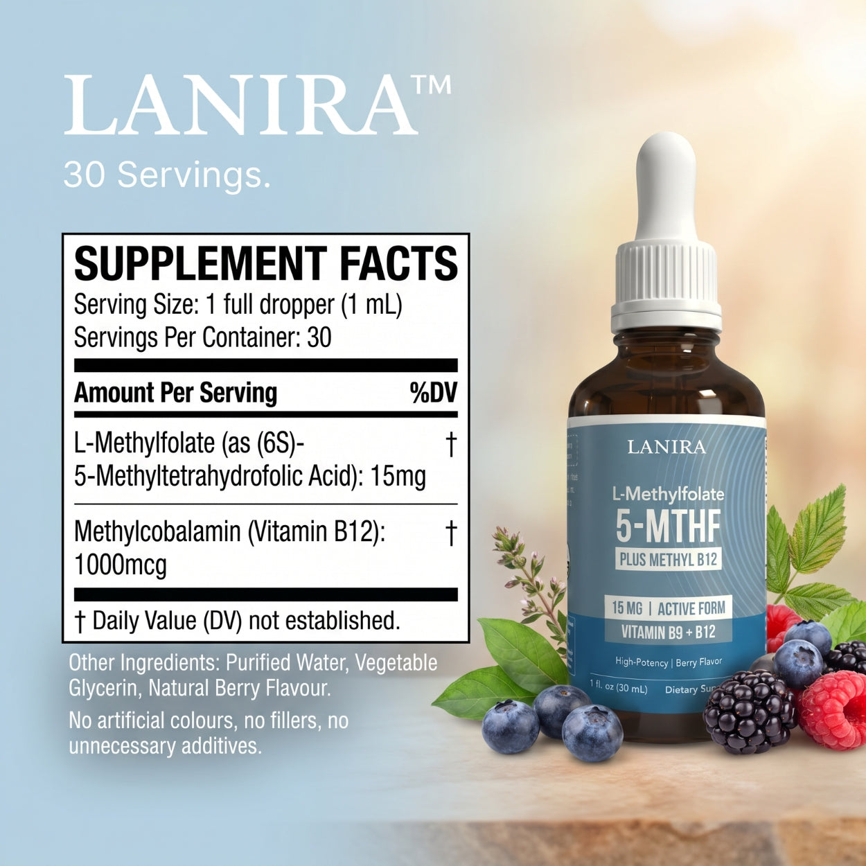 Lanira L-Methylfolate Plus Methyl-B12