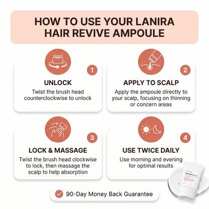 Lanira Hair Revival Serum With Built-In Brush