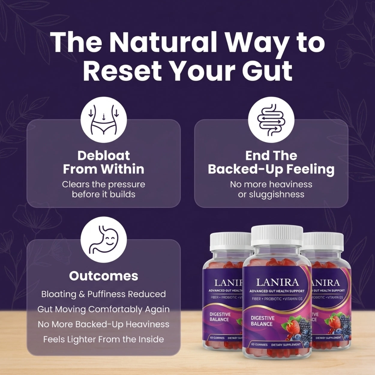 Advanced Gut Health Support Gummies By Lanira™